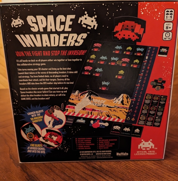 Brand New! Space Invaders Board Game - Picture 2 of 2